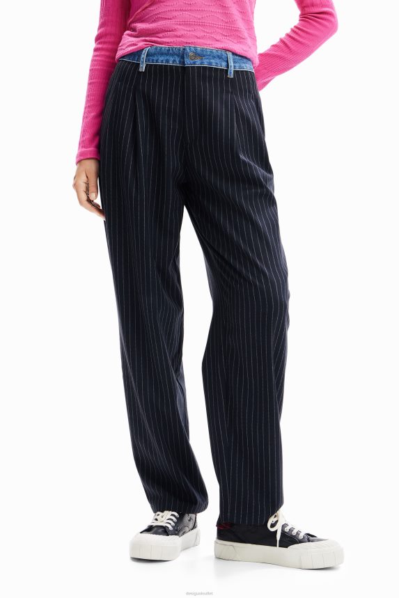 Women DesigualHybrid tailored trousers Clothing 68X24080
