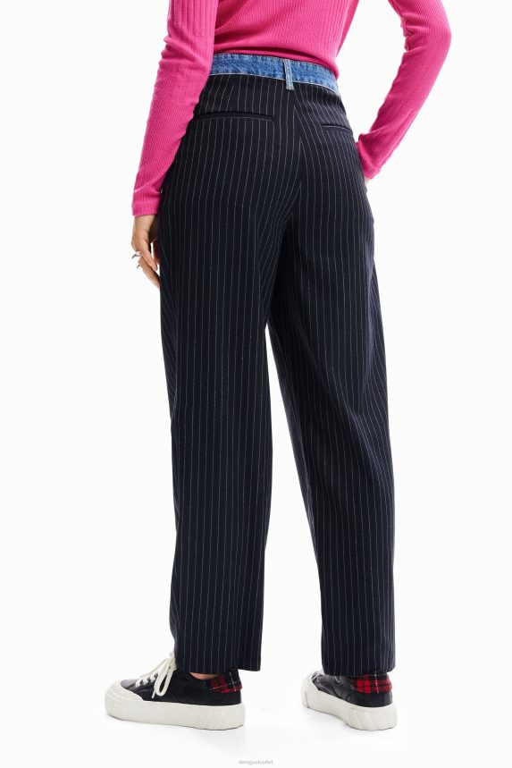 Women DesigualHybrid tailored trousers Clothing 68X24080