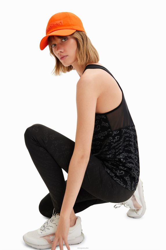 Women DesigualLogo sport leggings Clothing 68X240757