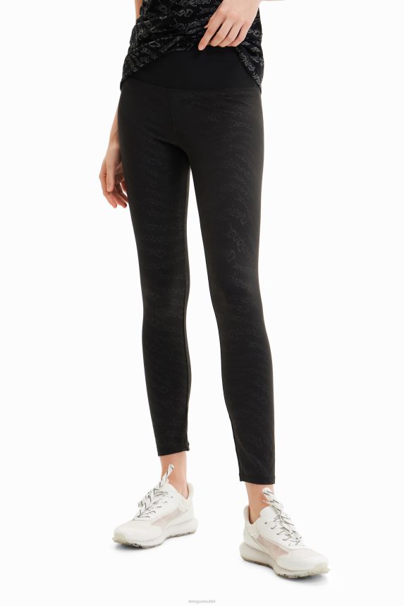 Women DesigualLogo sport leggings Clothing 68X240757