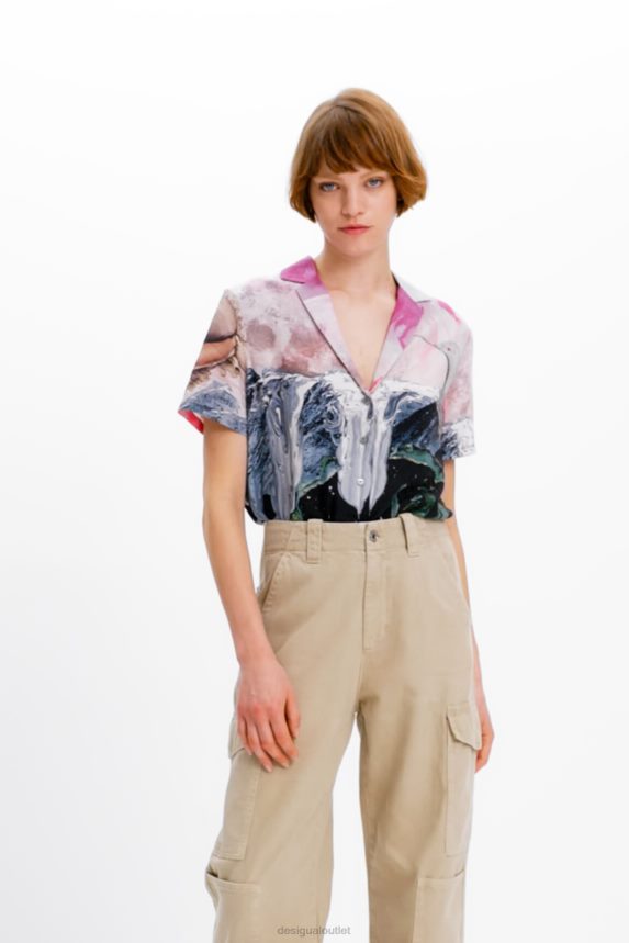 Women DesigualLong cargo trousers Clothing 68X240228