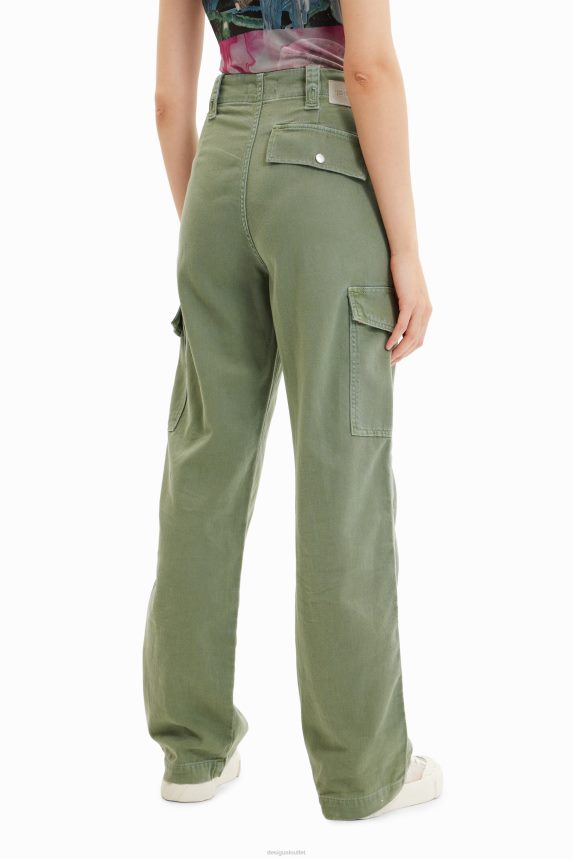 Women DesigualLong cargo trousers Clothing 68X240247