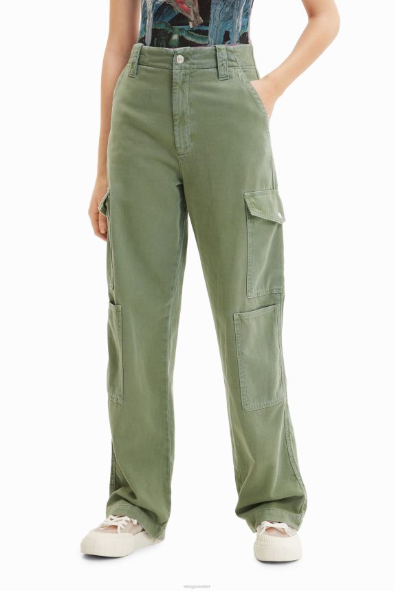 Women DesigualLong cargo trousers Clothing 68X240247
