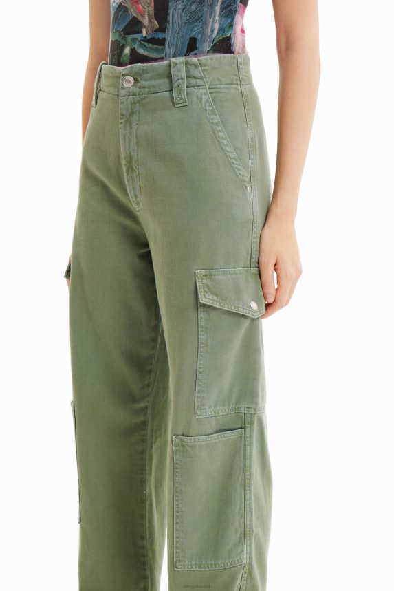 Women DesigualLong cargo trousers Clothing 68X240247