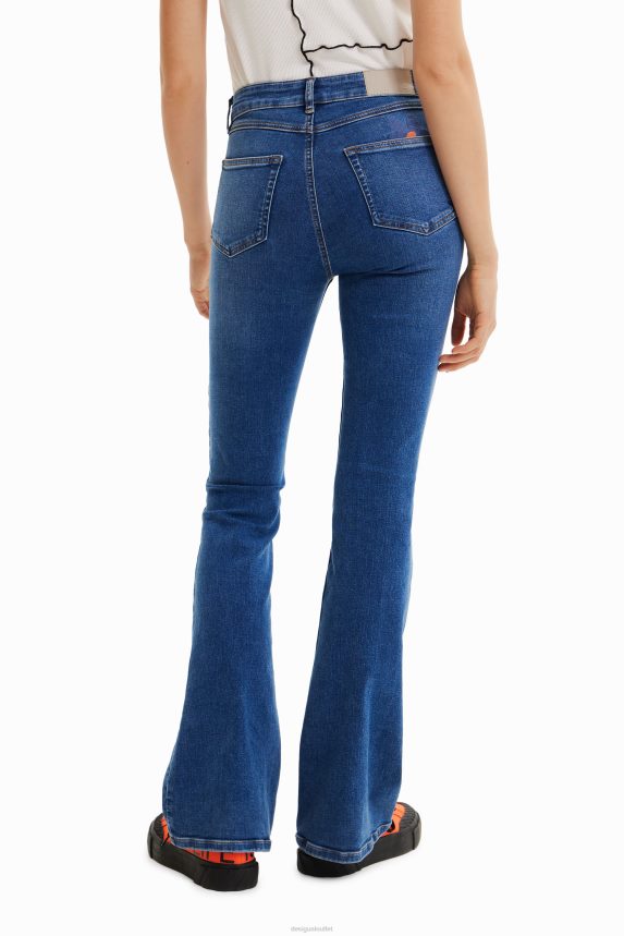 Women DesigualLong flare jeans Clothing 68X240996