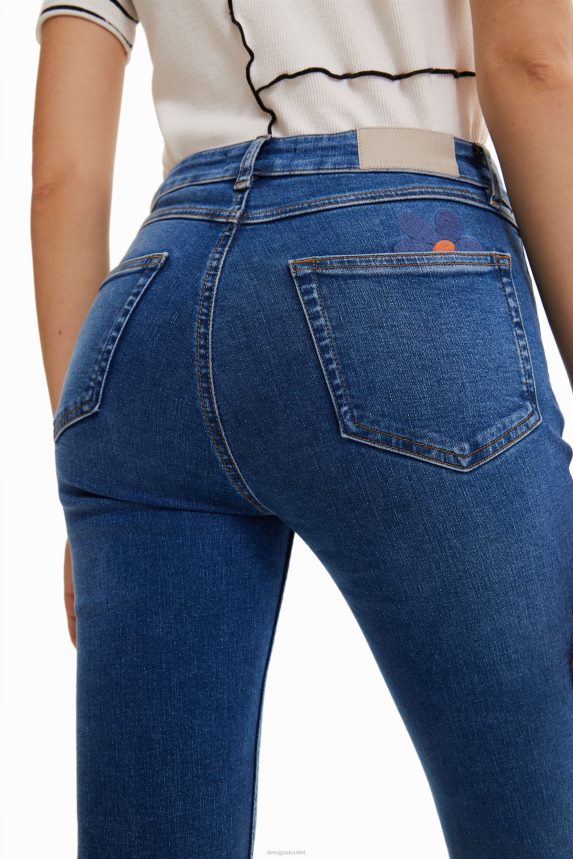 Women DesigualLong flare jeans Clothing 68X240996