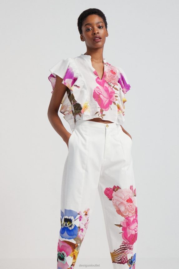 Women DesigualM. Christian Lacroix floral baggy trousers Clothing 68X240667