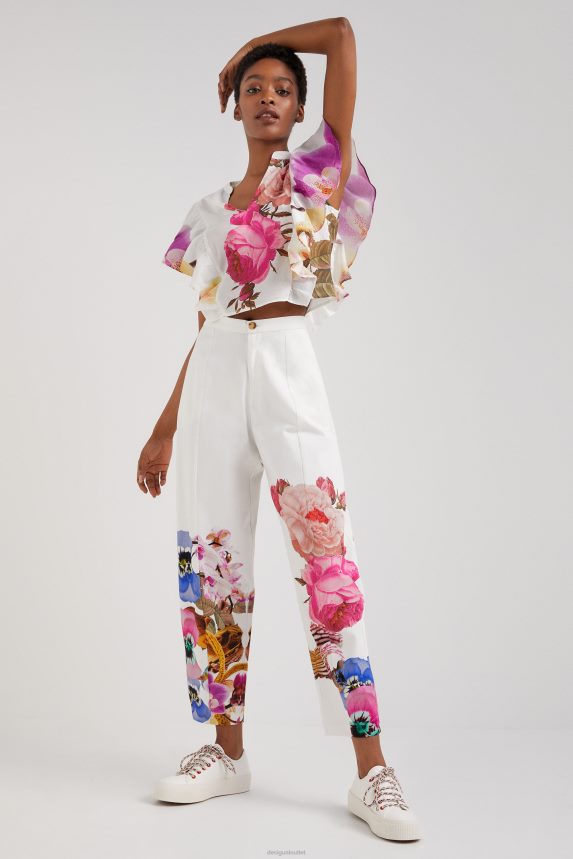 Women DesigualM. Christian Lacroix floral baggy trousers Clothing 68X240667