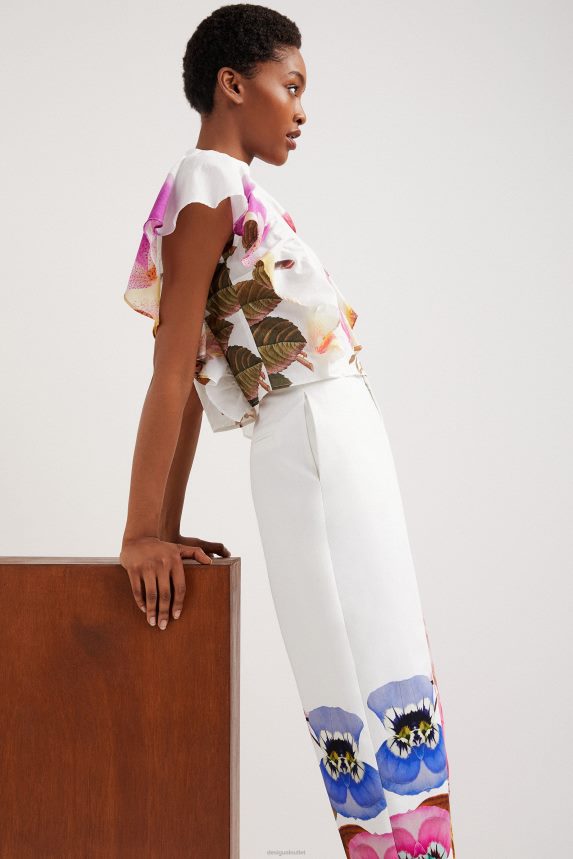 Women DesigualM. Christian Lacroix floral baggy trousers Clothing 68X240667