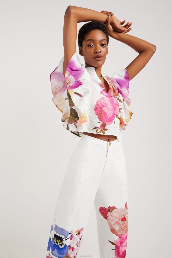 Women DesigualM. Christian Lacroix floral baggy trousers Clothing 68X240667