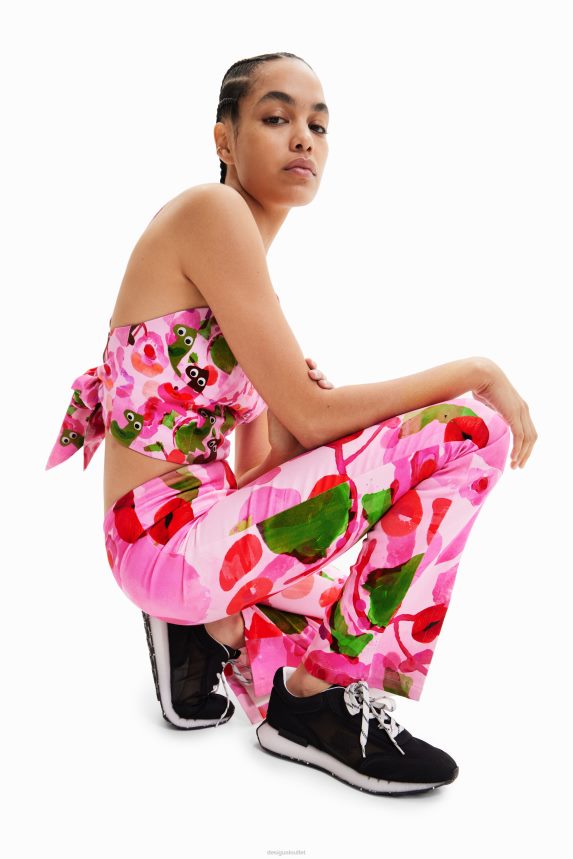 Women DesigualM. Christian Lacroix lips trousers Clothing 68X240716