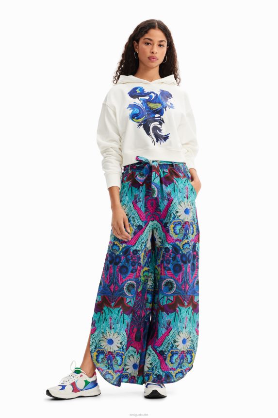 Women DesigualM. Christian Lacroix palazzo trousers Clothing 68X240450