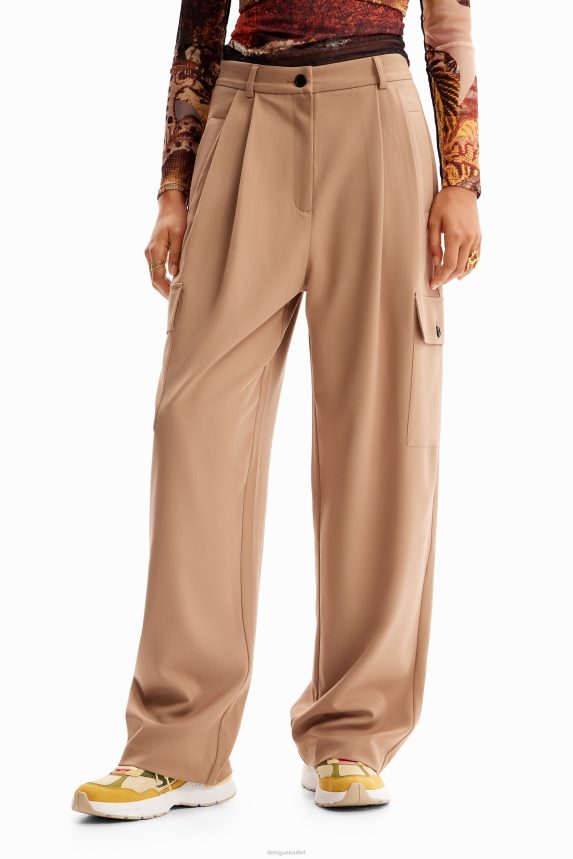 Women DesigualM. Christian Lacroix tailored trousers Clothing 68X24062