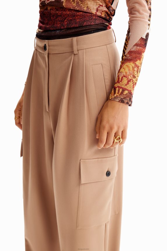 Women DesigualM. Christian Lacroix tailored trousers Clothing 68X24062