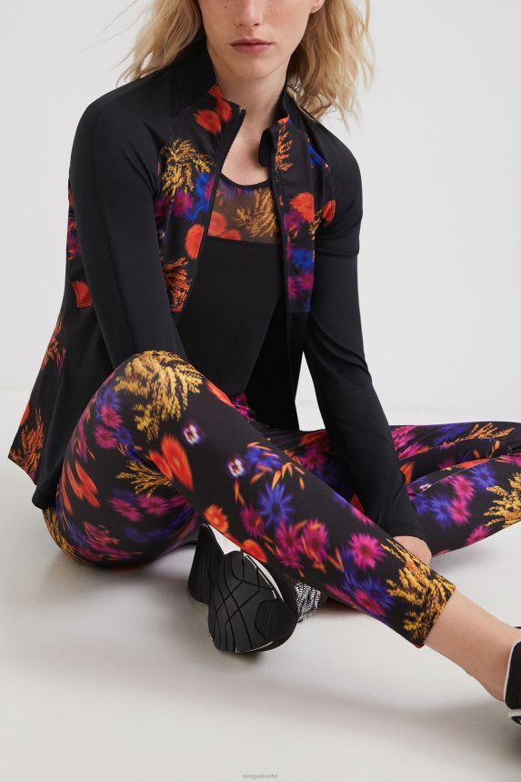 Women DesigualPhotographic print leggings Clothing 68X2401109