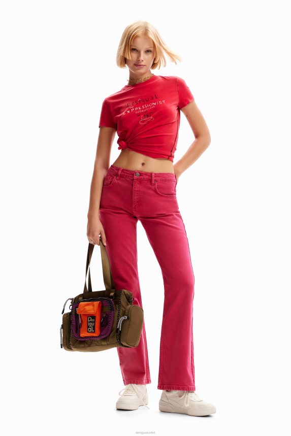 Women DesigualPlain flare jeans Clothing 68X24069