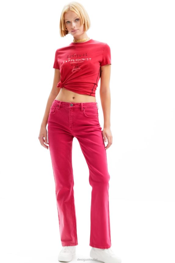 Women DesigualPlain flare jeans Clothing 68X24069