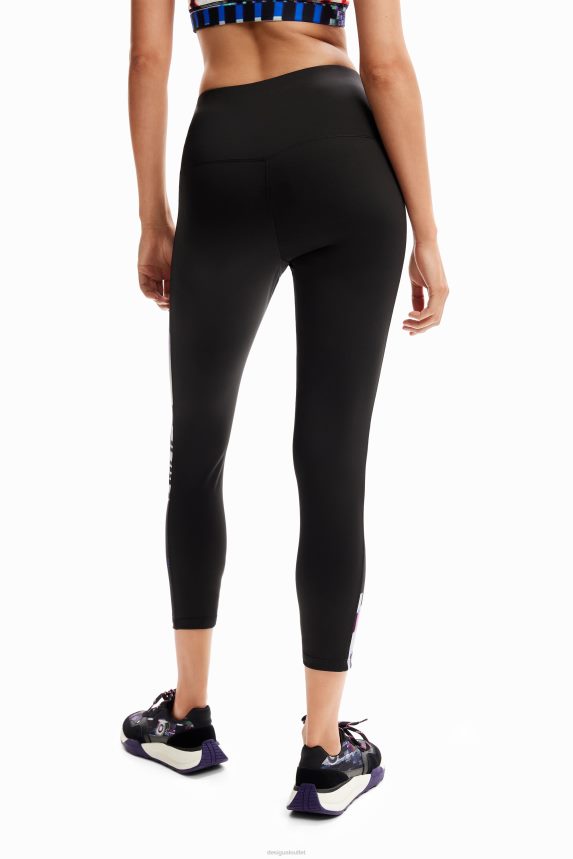 Women DesigualPlain glitch sport leggings Clothing 68X240192