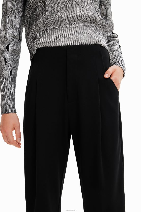 Women DesigualPleated trousers Clothing 68X240981