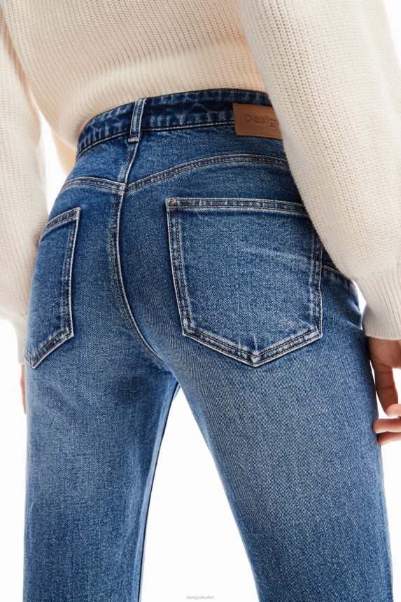 Women DesigualPush-up floral skinny jeans Clothing 68X24057