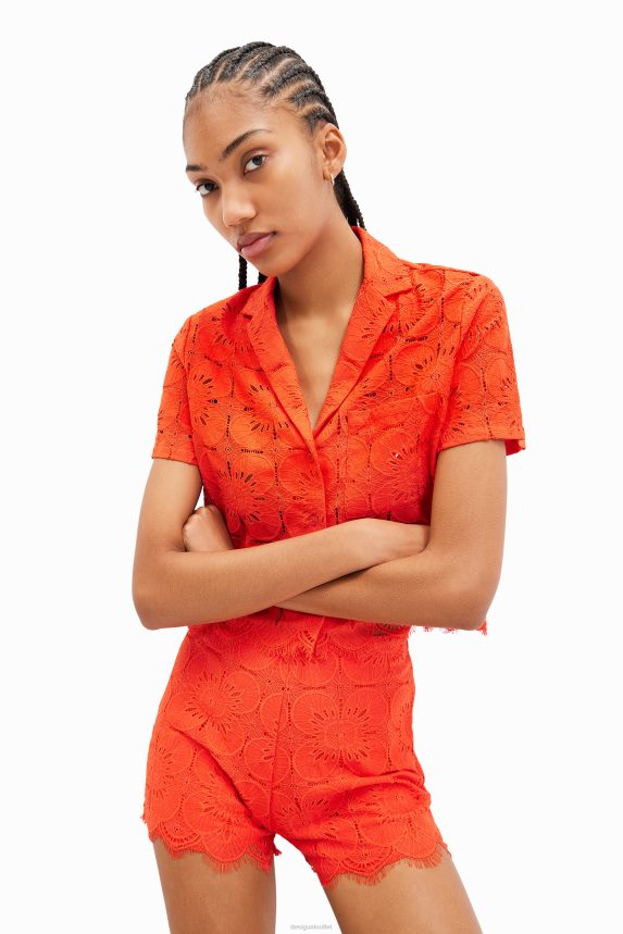 Women DesigualRetro lace shorts Clothing 68X240538