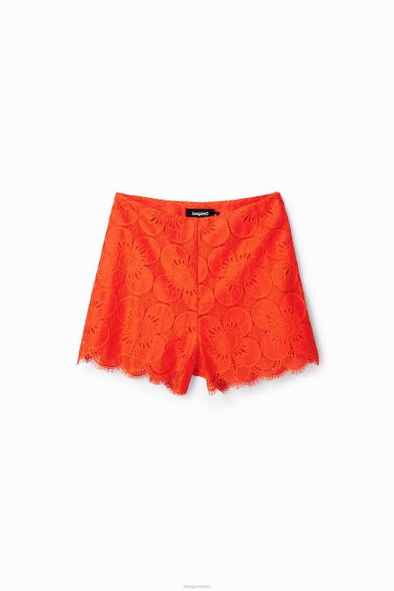 Women DesigualRetro lace shorts Clothing 68X240538