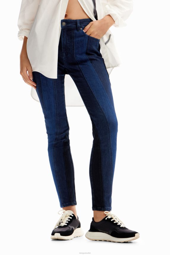 Women DesigualSeamed push-up skinny jeans Clothing 68X240238