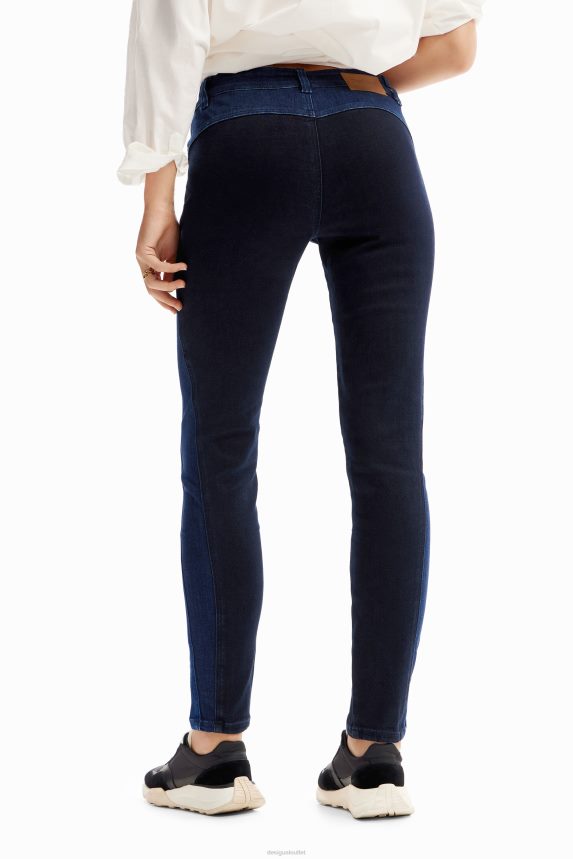Women DesigualSeamed push-up skinny jeans Clothing 68X240238