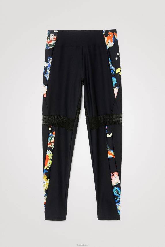 Women DesigualSlim leggings flowers Clothing 68X2401061