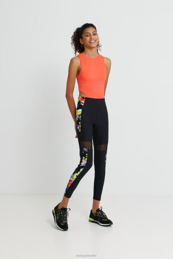 Women DesigualSlim leggings flowers Clothing 68X2401061