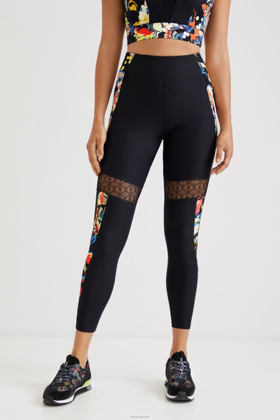 Women DesigualSlim leggings flowers Clothing 68X2401061