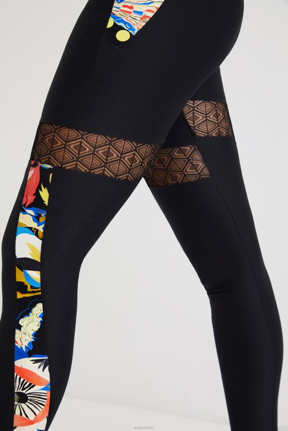 Women DesigualSlim leggings flowers Clothing 68X2401061