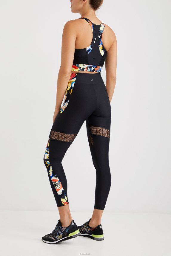 Women DesigualSlim leggings flowers Clothing 68X2401061