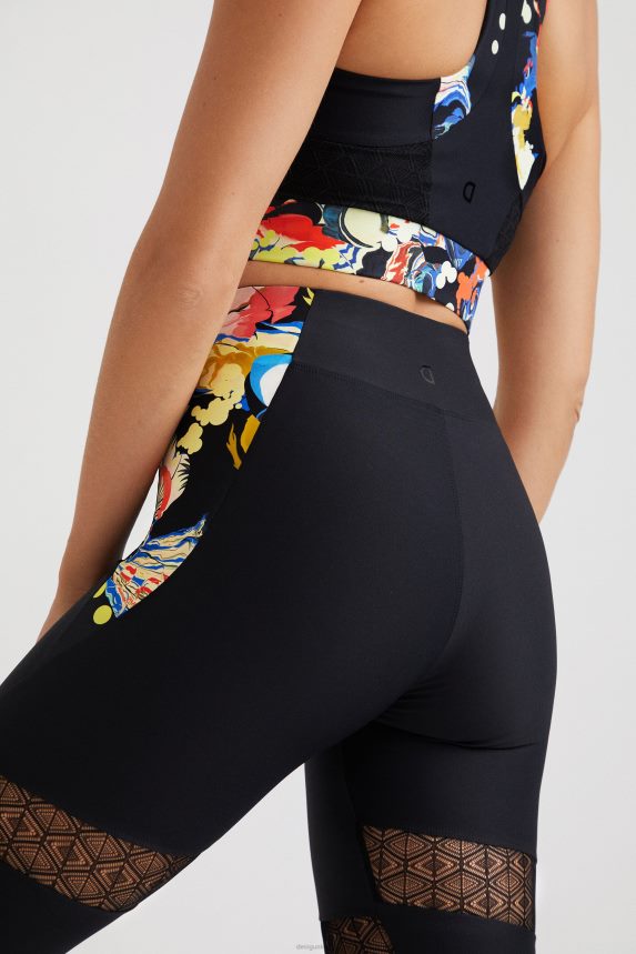 Women DesigualSlim leggings flowers Clothing 68X2401061