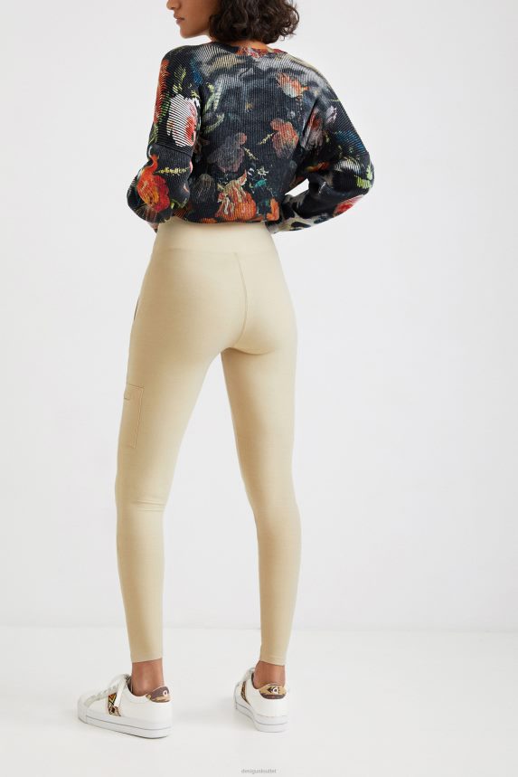 Women DesigualSlim leggings military Clothing 68X2401114