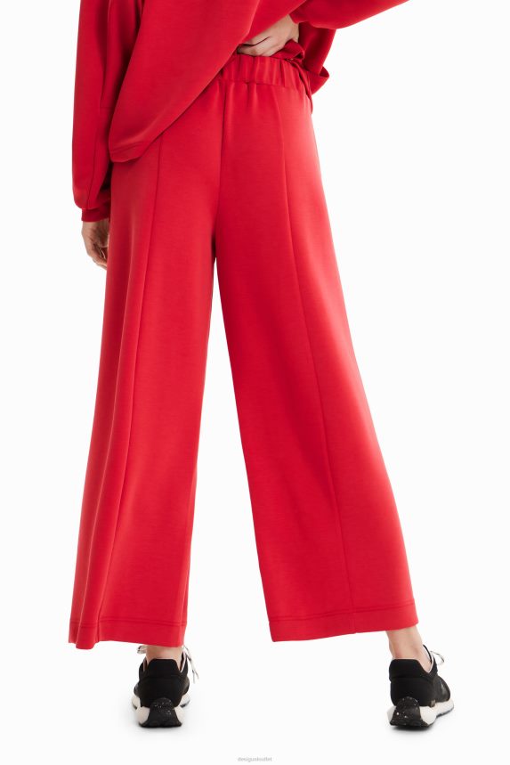 Women DesigualSoft-touch wide-leg trousers Clothing 68X240398