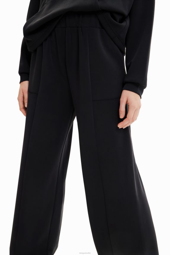 Women DesigualSoft-touch wide-leg trousers Clothing 68X240918