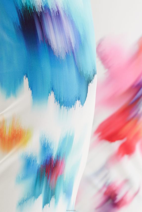 Women DesigualSport floral cropped leggings Clothing 68X240906