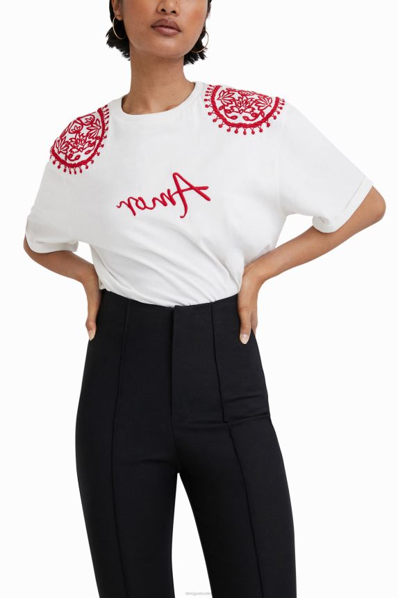 Women DesigualStella Jean slim trousers Clothing 68X2401079