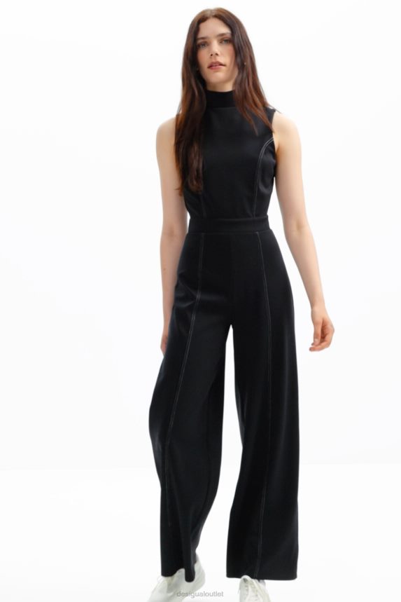Women DesigualStitching culotte jumpsuit Clothing 68X24061