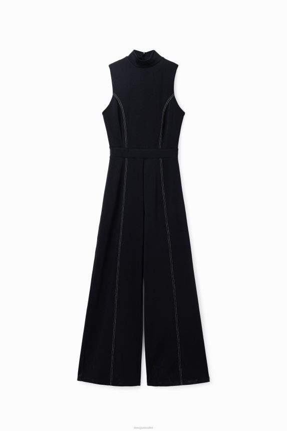 Women DesigualStitching culotte jumpsuit Clothing 68X24061