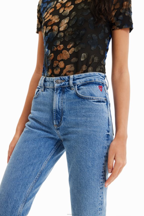 Women DesigualStraight Jeans Clothing 68X240456