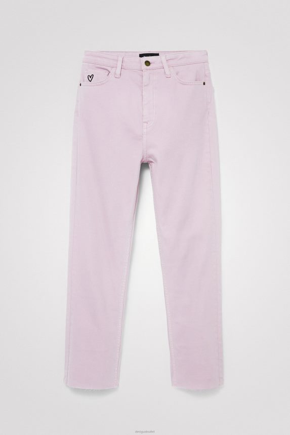 Women DesigualStraight cropped jeans Clothing 68X240437