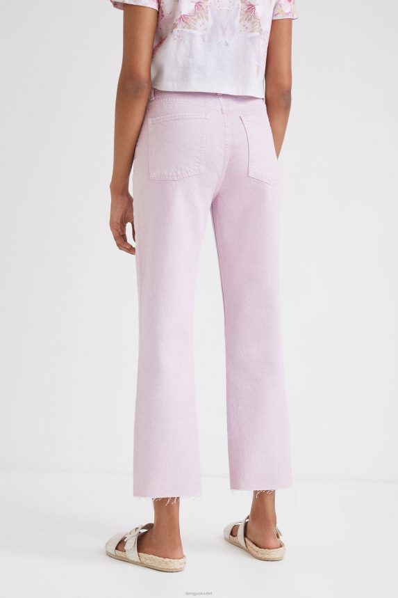 Women DesigualStraight cropped jeans Clothing 68X240437