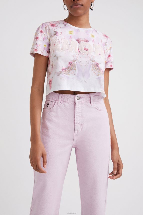 Women DesigualStraight cropped jeans Clothing 68X240437