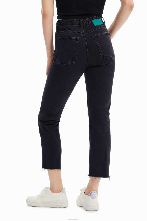Women DesigualStraight cropped jeans Clothing 68X240446