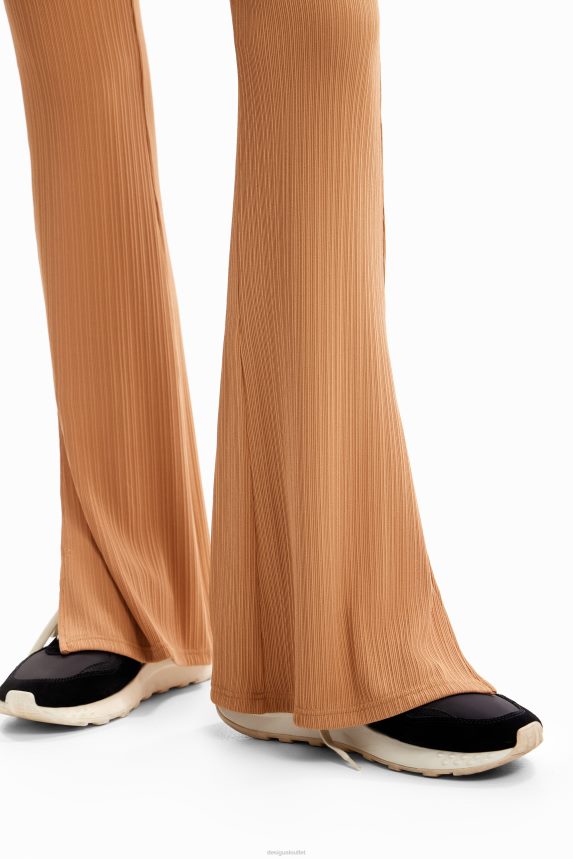 Women DesigualStretch flare trousers Clothing 68X24018