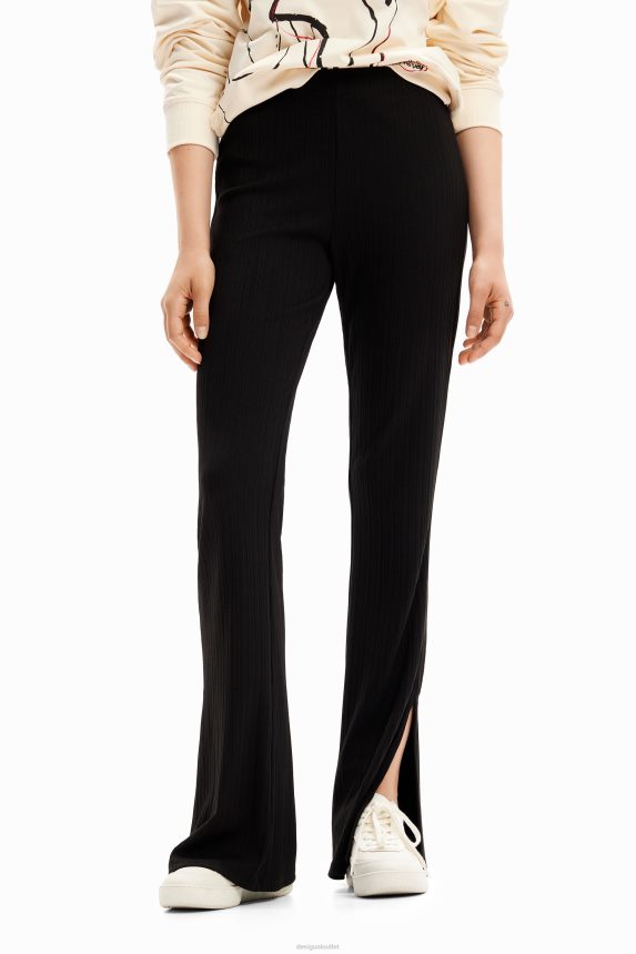 Women DesigualStretch flare trousers Clothing 68X240225