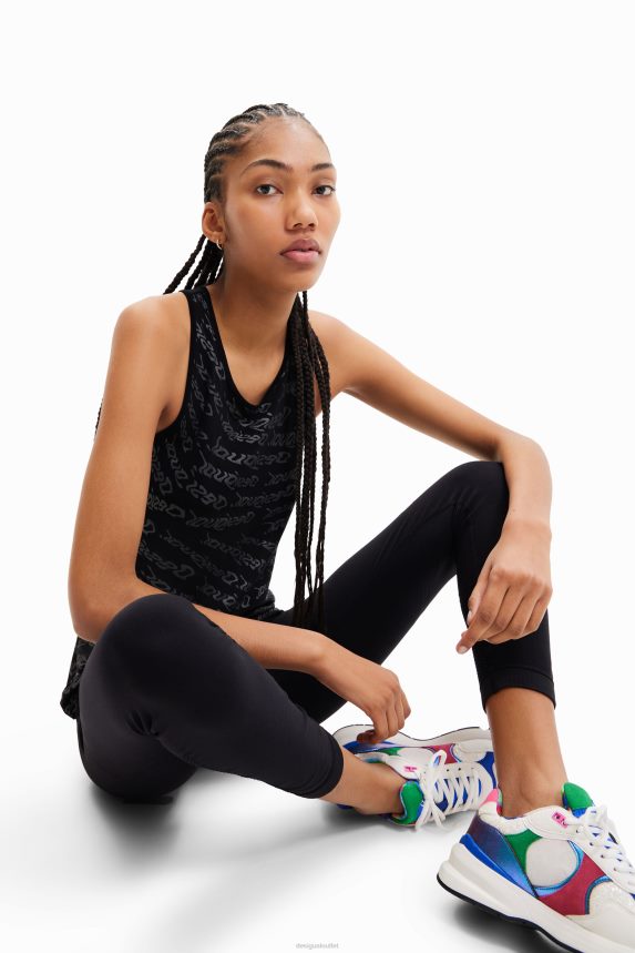 Women DesigualTextured stretch leggings Clothing 68X240424