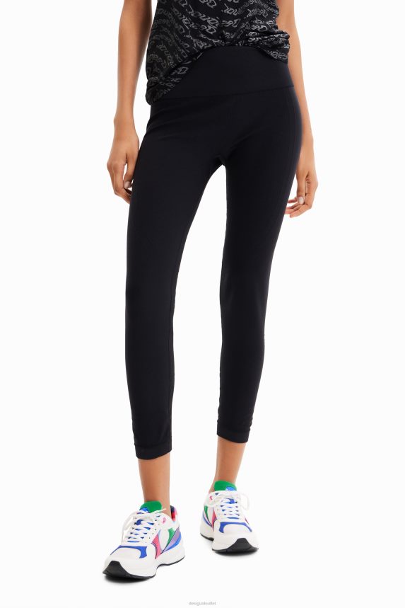 Women DesigualTextured stretch leggings Clothing 68X240424